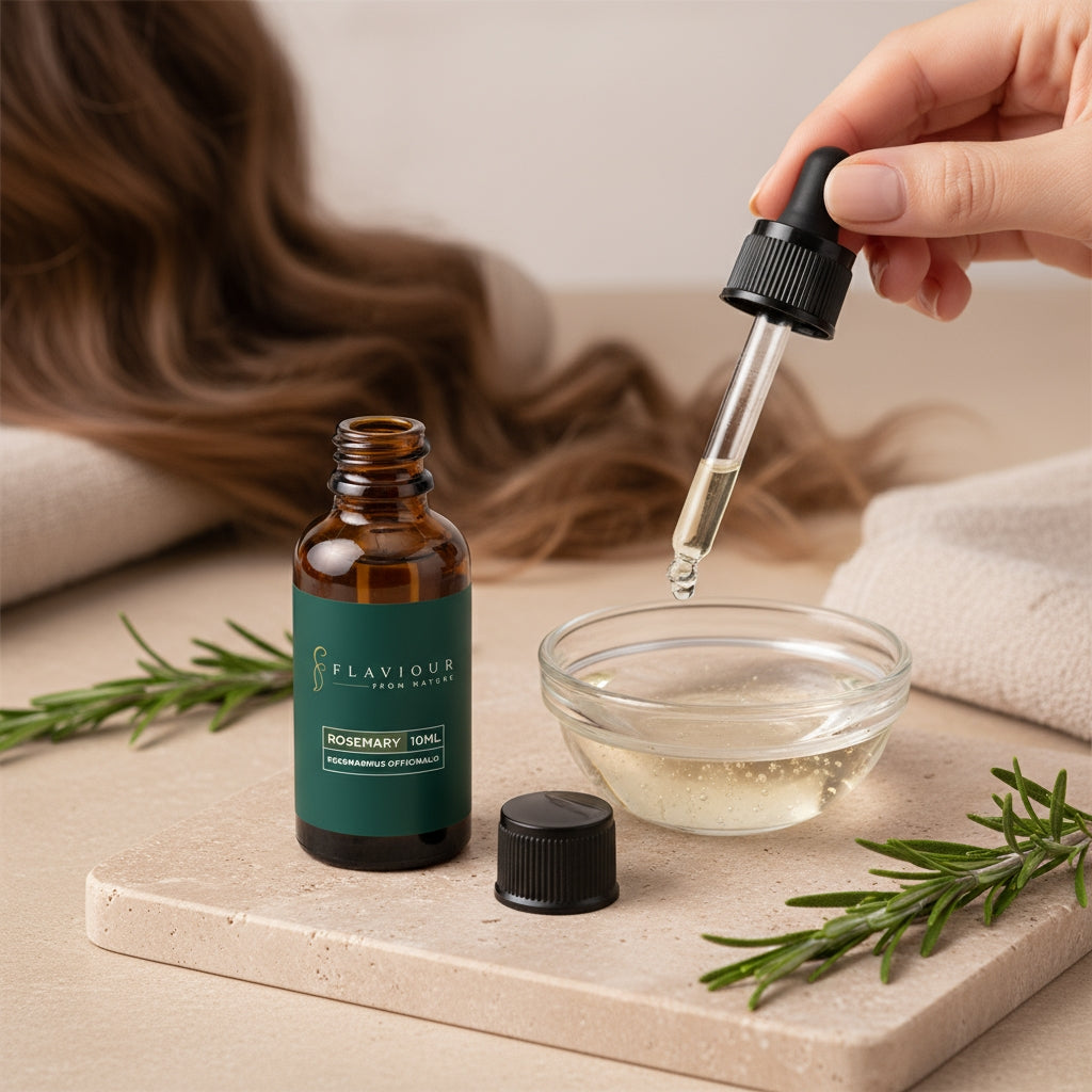 Flaviour 100% Pure Rosemary Essential Oil – For Hair Growth & Aromatherapy