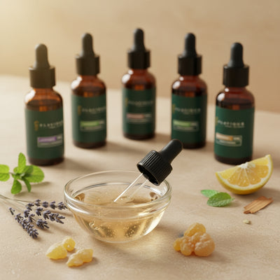 Flaviour 5-in-1 Essential Oil Gift Set | Bergamot, Cedarwood, Frankincense, Lavender & Peppermint – 10ml Each