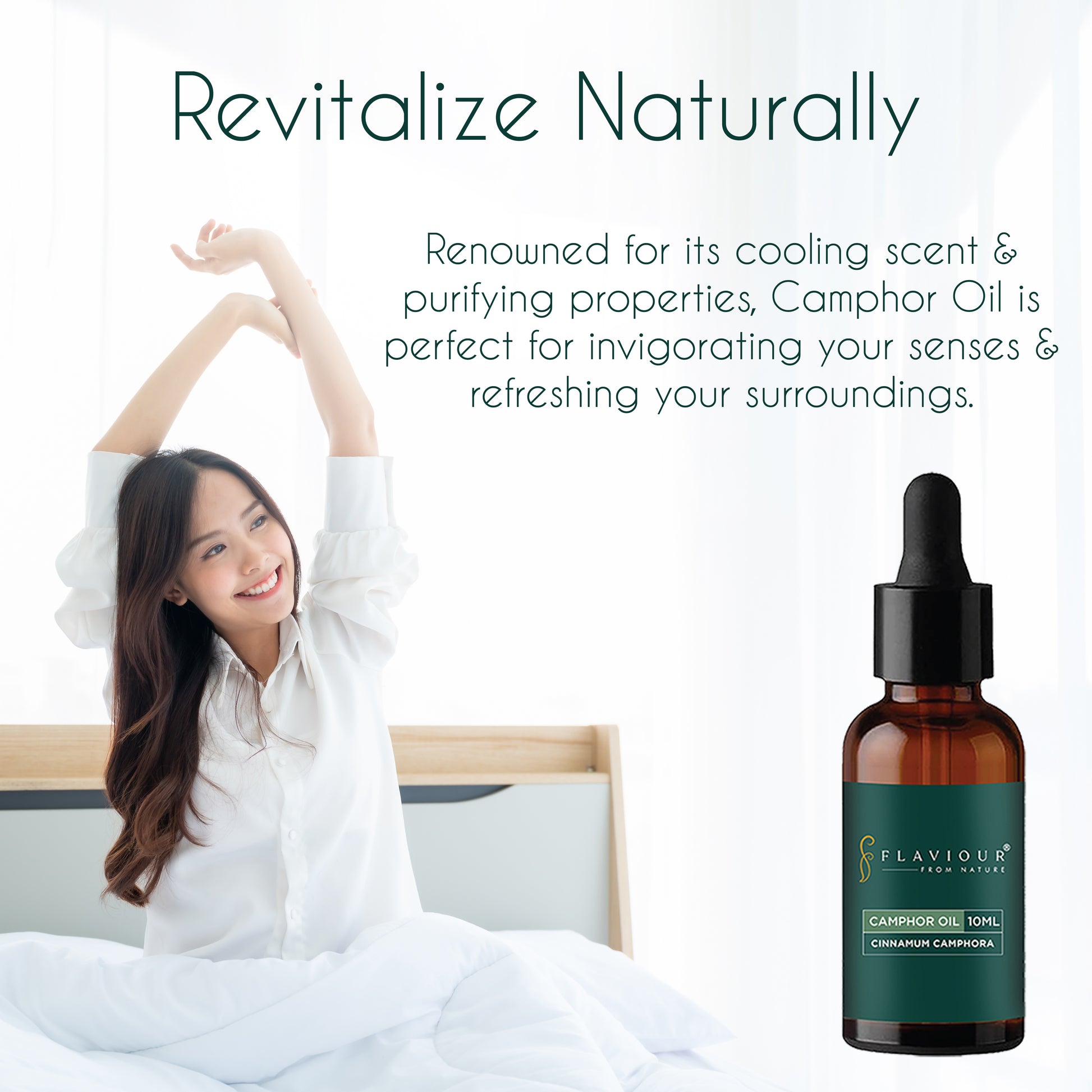 Flaviour Camphor Oil – Cooling Soothing Essential Oil