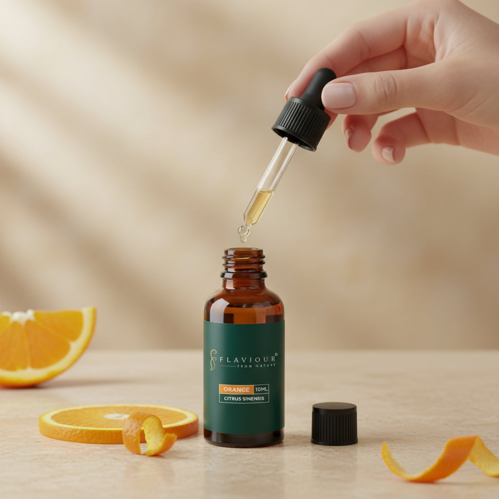 Flaviour Orange Essential Oil for Glowing Skin & Uplifted Mood