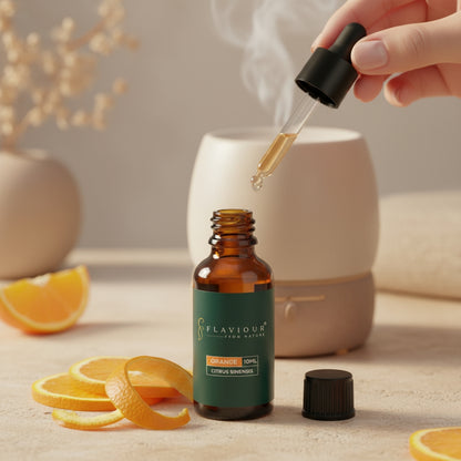 Flaviour Orange Essential Oil for Glowing Skin & Uplifted Mood