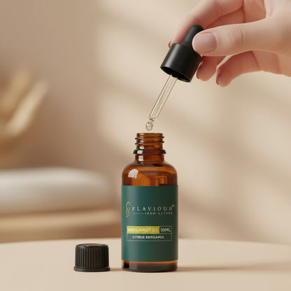 Flaviour Bergamot Essential Oil for Mood Boost & Skin Balance