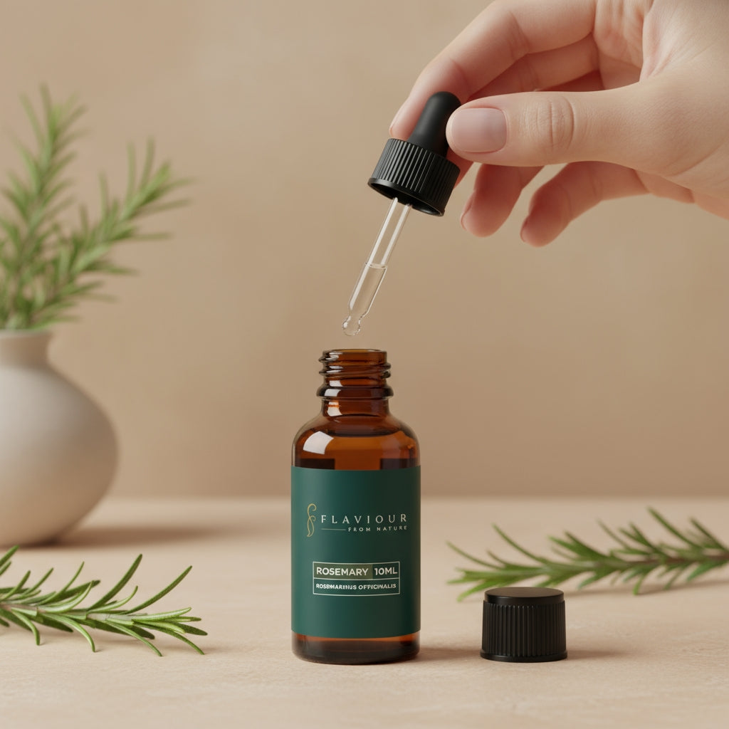 Flaviour 100% Pure Rosemary Essential Oil – For Hair Growth & Aromatherapy