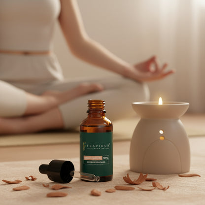 Flaviour Cedarwood Essential Oil for Hair Growth & Relaxation