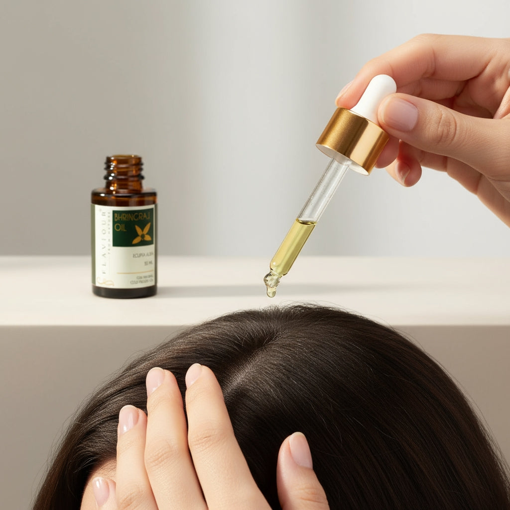 Flaviour Bhringraj Oil for Strong Roots & Reduced Hair Fall
