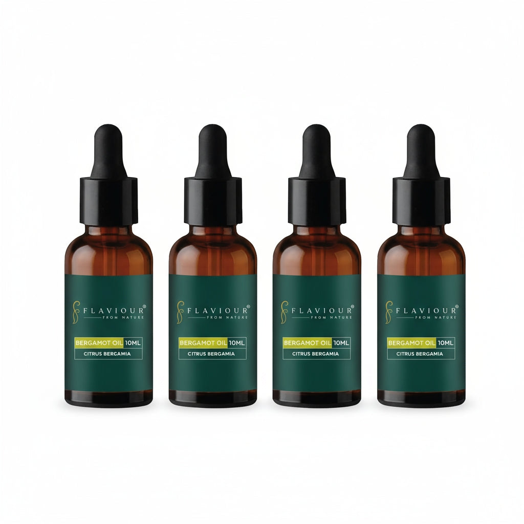 Flaviour Bergamot Essential Oil for Mood Boost & Skin Balance