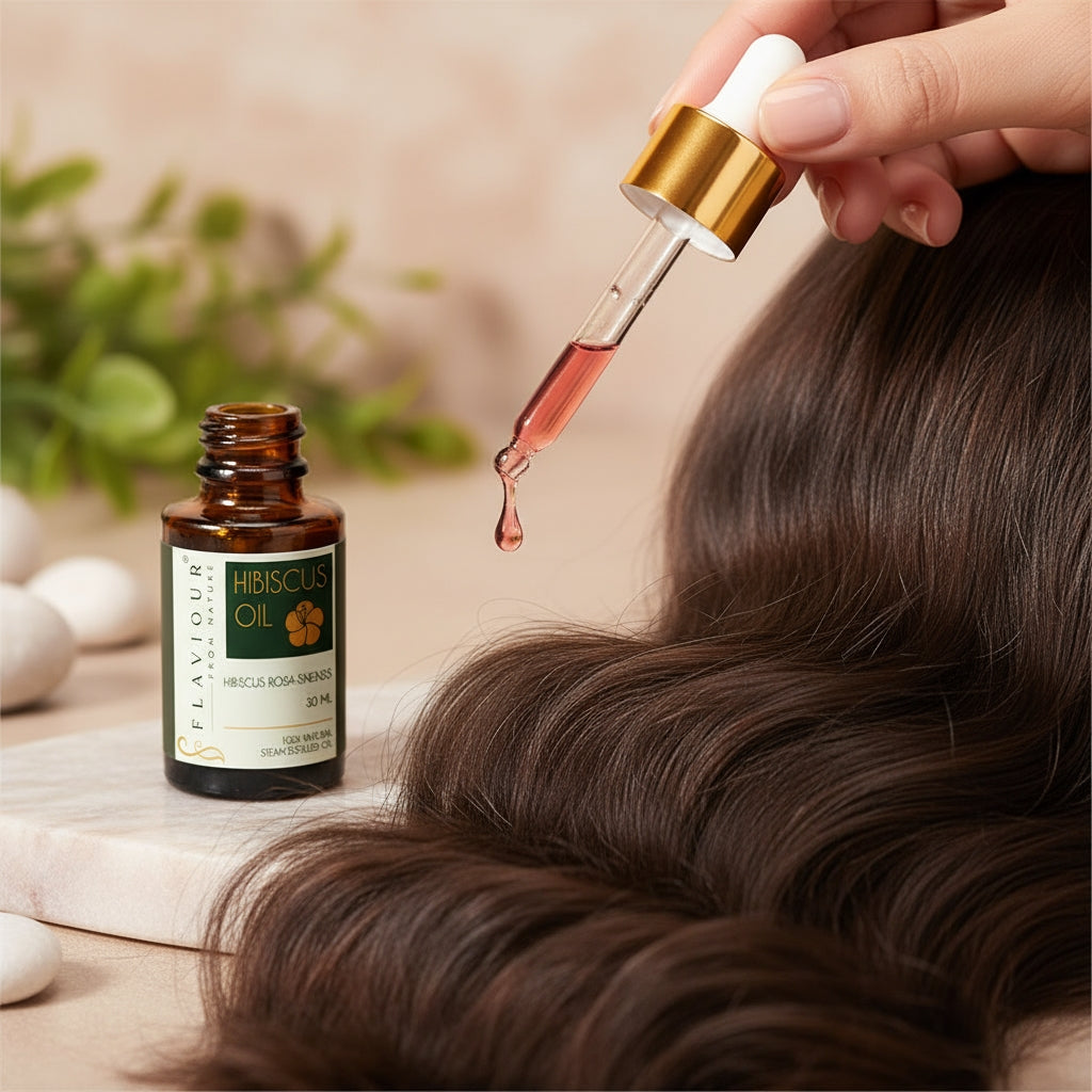 Flaviour Hibiscus Oil for Hair Growth & Scalp Health