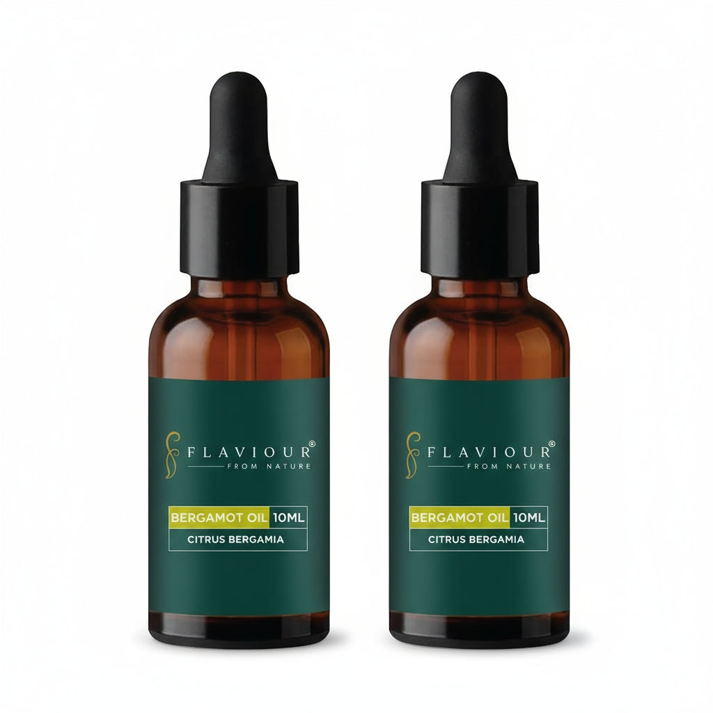 Flaviour Bergamot Essential Oil for Mood Boost & Skin Balance